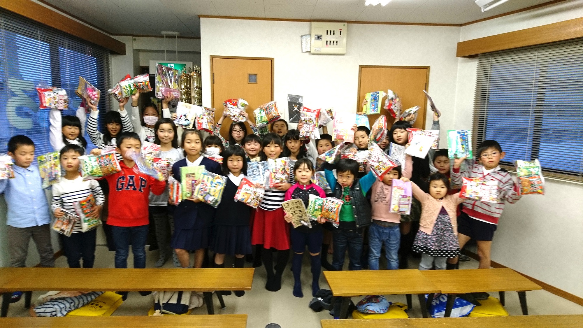 2016年12月：クリスマス会 堀尾珠算学校