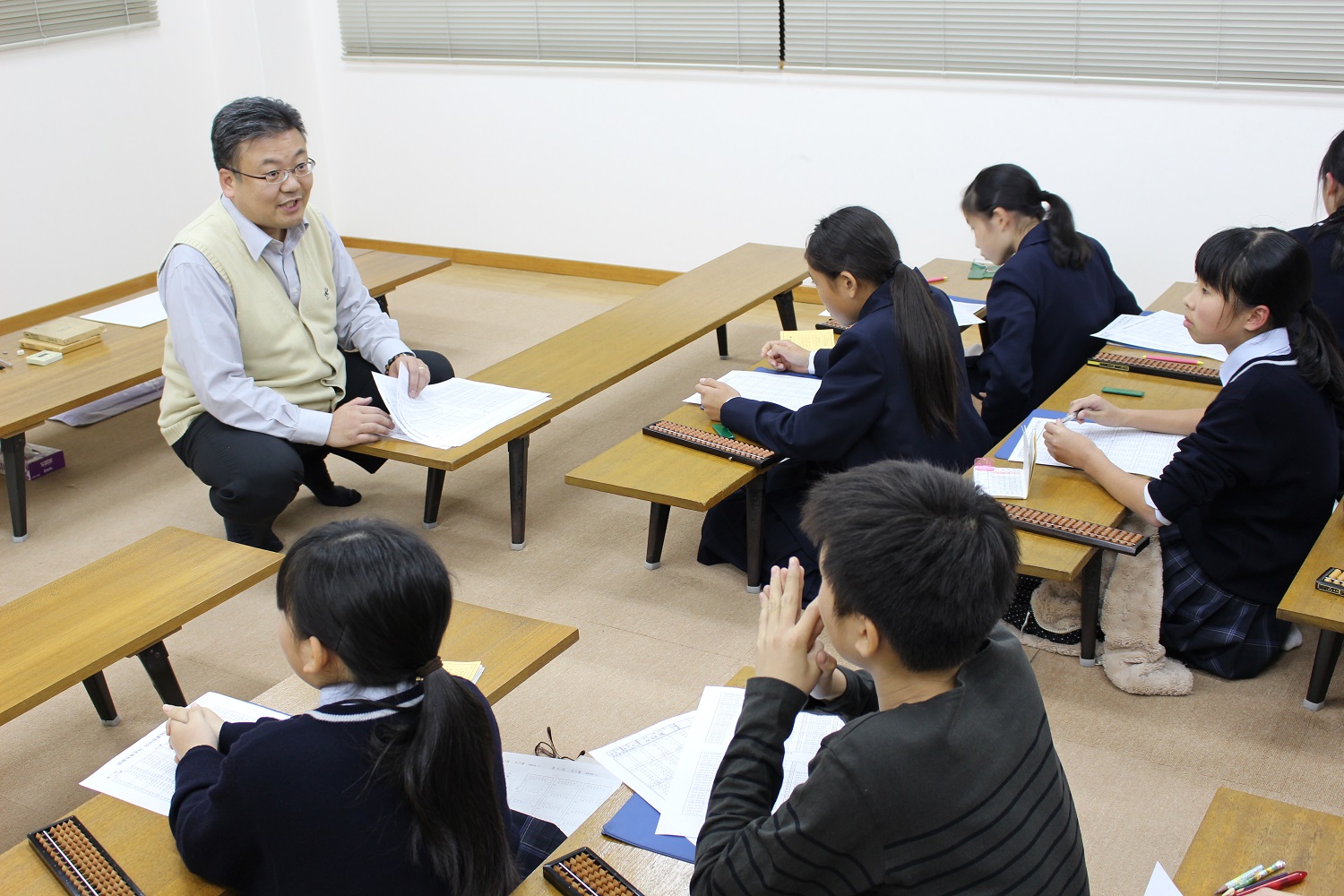 堀尾珠算学校のようす 広島市安佐南区のそろばん・あんざん教室