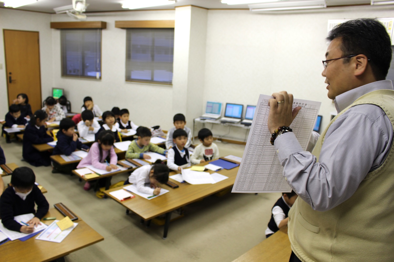 堀尾珠算学校のようす 広島市安佐南区のそろばん・あんざん教室