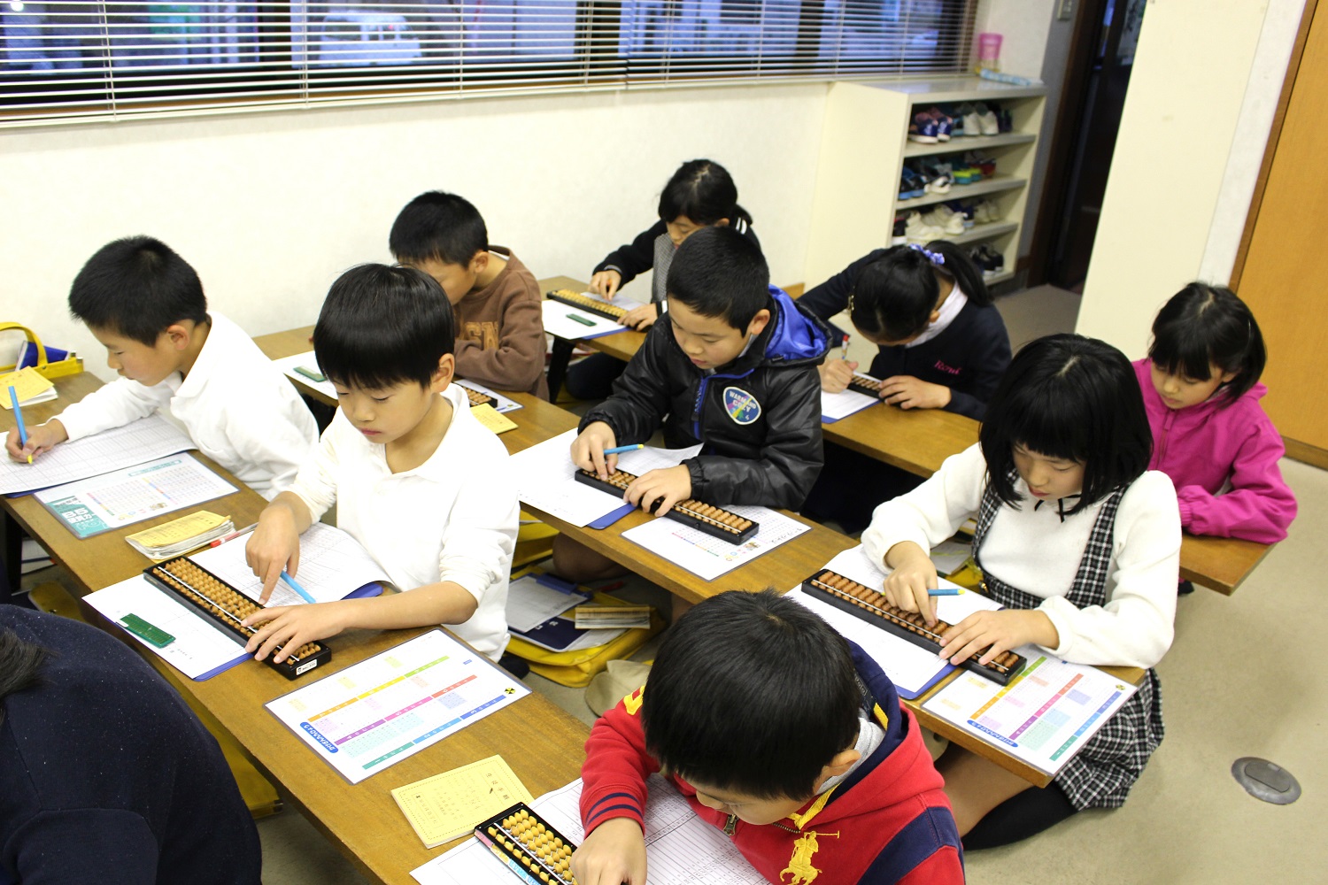 堀尾珠算学校のようす 広島市安佐南区のそろばん・あんざん教室